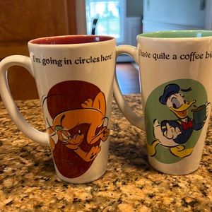 The Disney Store tall coffee cups